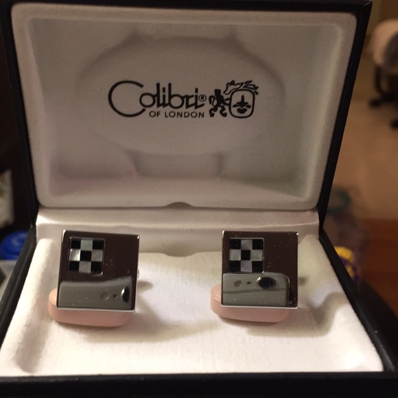 Racer cufflinks, Silver, New, never worn. - Picture 1 of 3